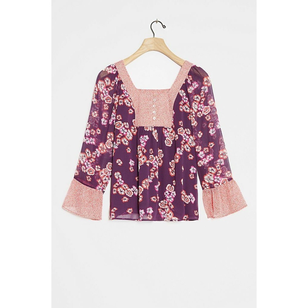 New Anthropologie Euphemia Blouse Daniel Rainn M